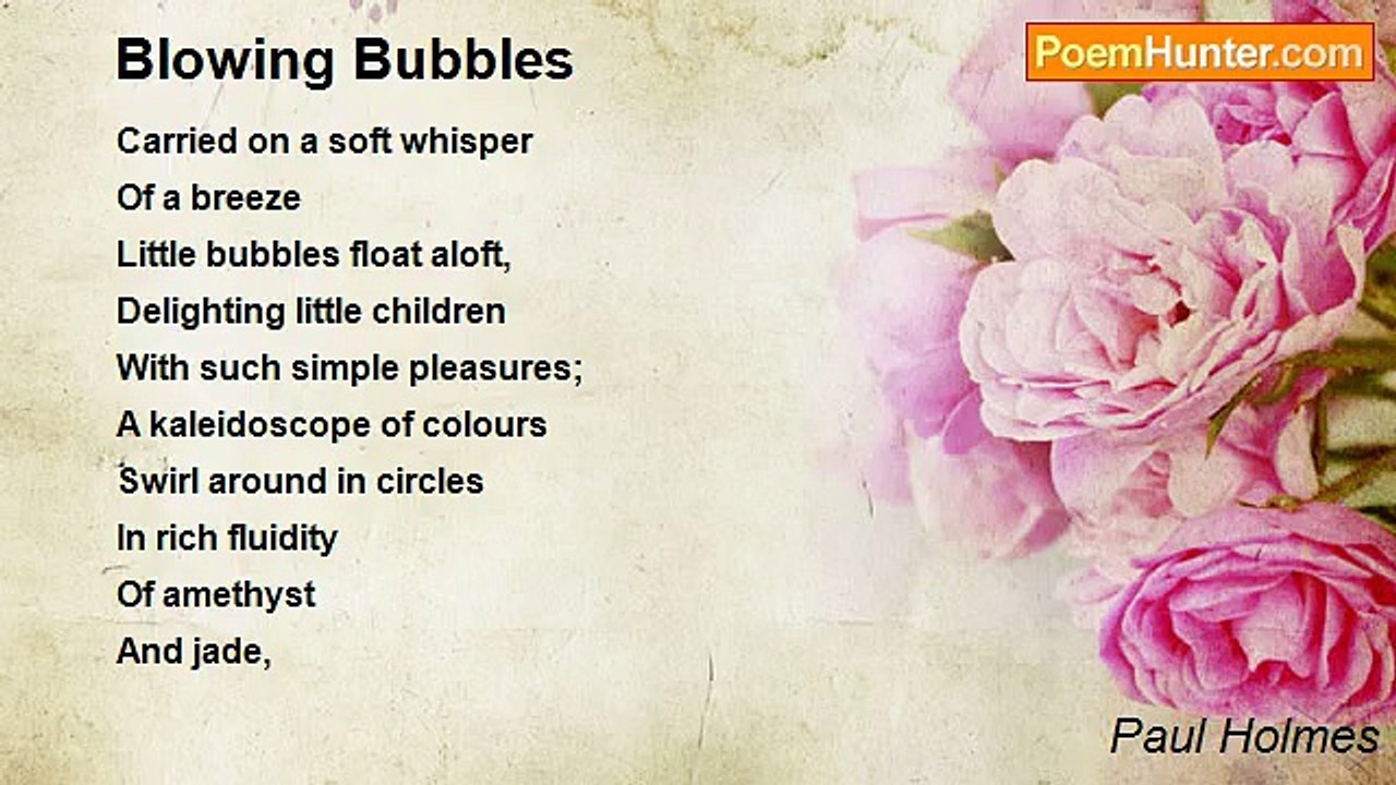 Paul Holmes - Blowing Bubbles