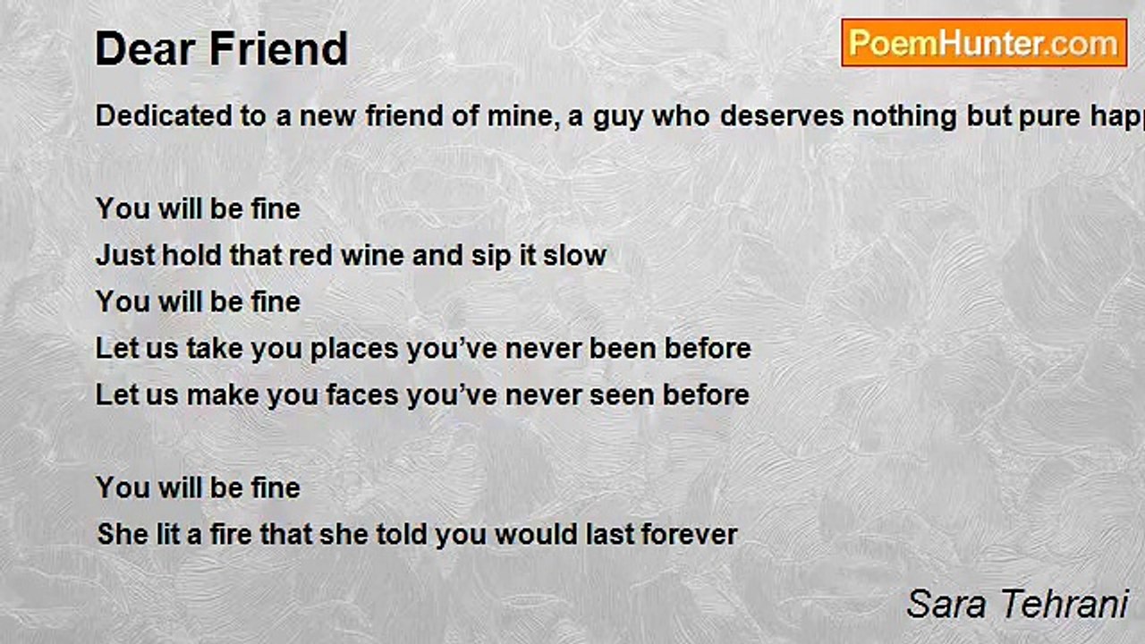 Sara Tehrani - Dear Friend