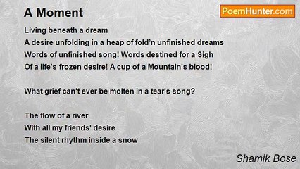 Shamik Bose - A Moment