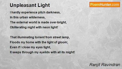 Ranjit Ravindran - Unpleasant Light