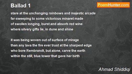 Ahmad Shiddiqi - Ballad 1