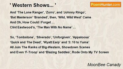 MoonBee Canady - ' Western Shows... '