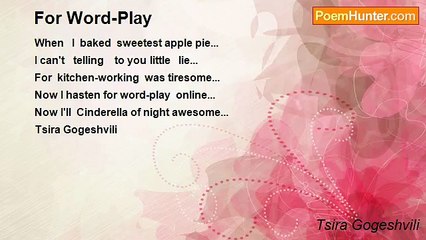 Tsira Gogeshvili - For Word-Play