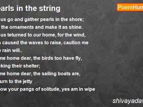 shivayadav yadav - pearls in the string