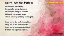Monica Rose - Sorry I Am Not Perfect