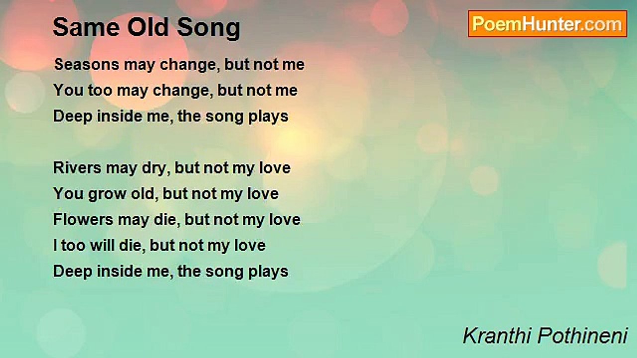 Kranthi Pothineni - Same Old Song