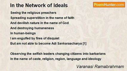Varanasi Ramabrahmam - In the Network of Ideals