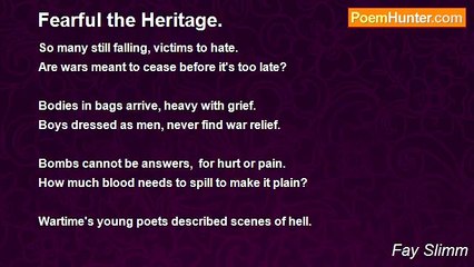Fay Slimm - Fearful the Heritage.