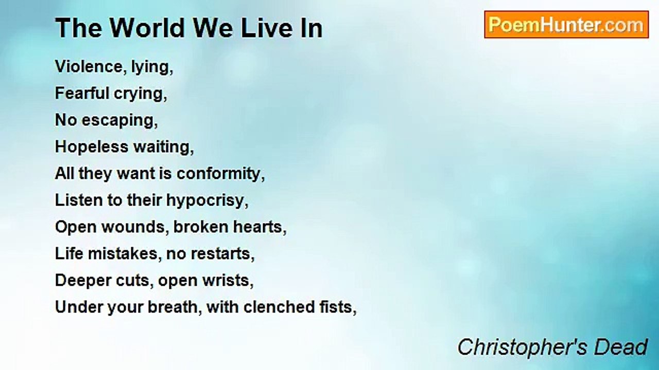 Christopher's Dead - The World We Live In