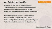 Christopher's Dead - An Ode to the Heartfelt