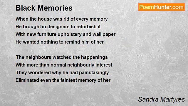 Sandra Martyres - Black Memories