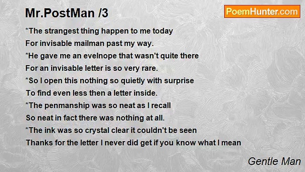 Gentle Man - Mr.PostMan /3