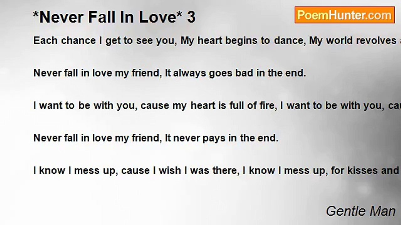 Gentle Man - *Never Fall In Love* 3