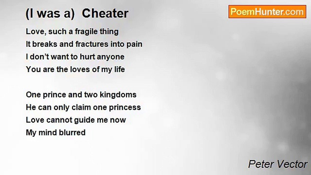 Peter Vector - (I was a)  Cheater