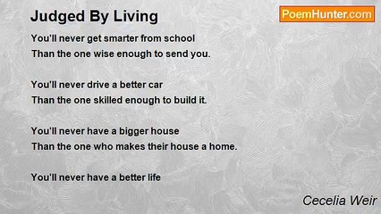 Cecelia Weir - Judged By Living