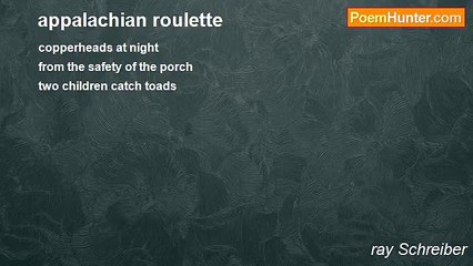 ray Schreiber - appalachian roulette