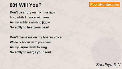 Sandhya S.N - 001 Will You?