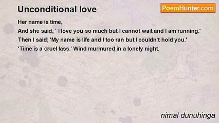 nimal dunuhinga - Unconditional love