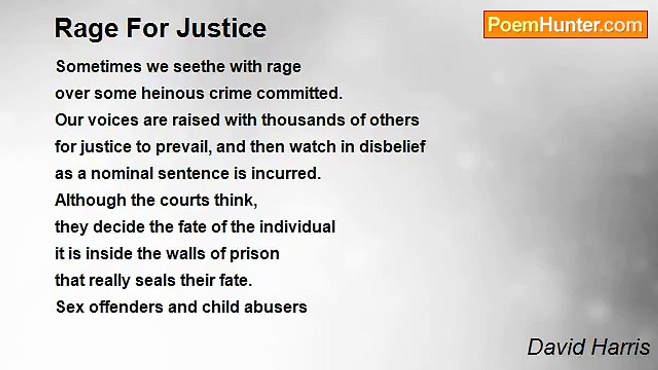 David Harris - Rage For Justice