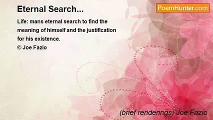 (brief renderings) Joe Fazio - Eternal Search...