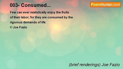 (brief renderings) Joe Fazio - 003- Consumed...