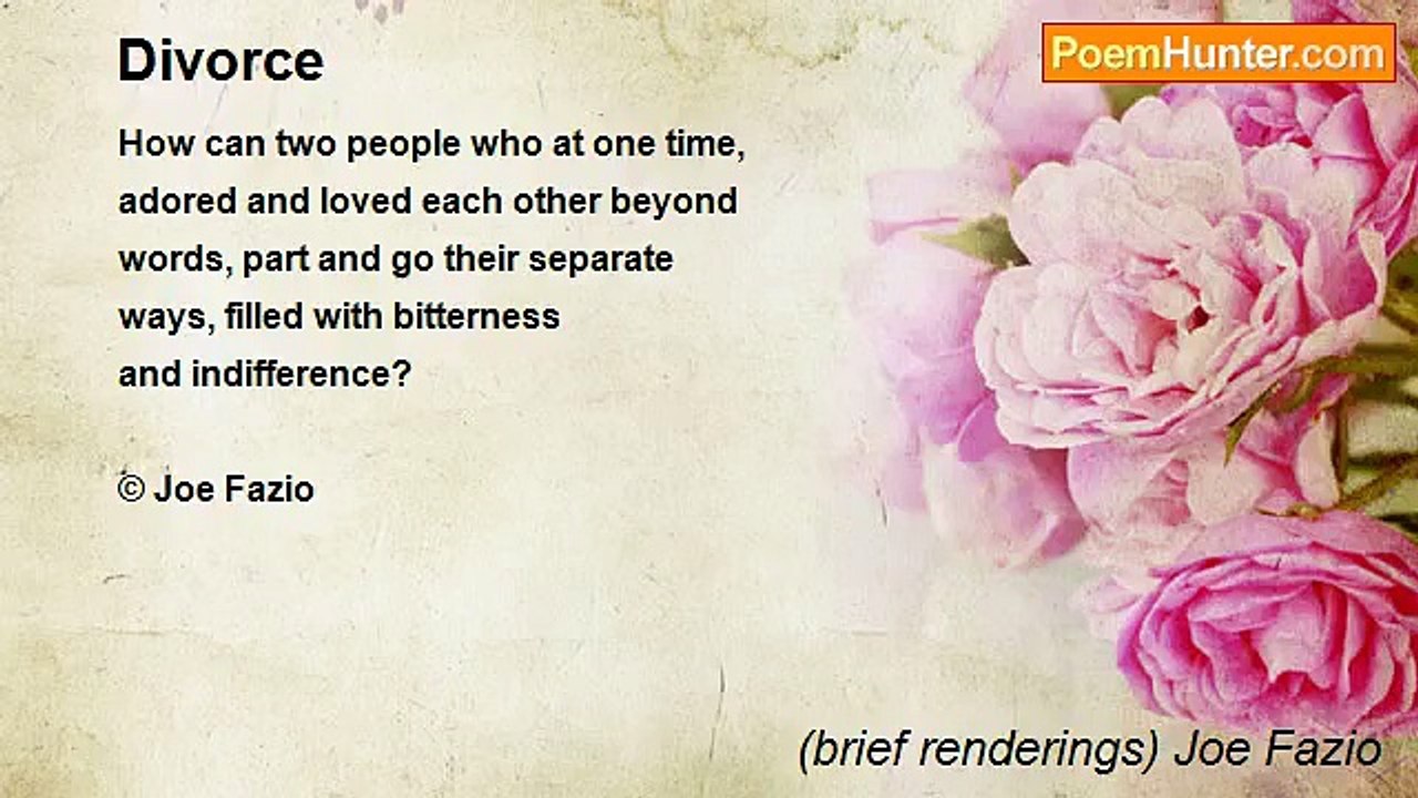 (brief renderings) Joe Fazio - Divorce