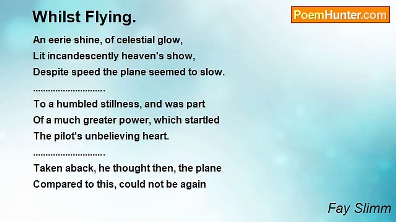 Fay Slimm - Whilst Flying.
