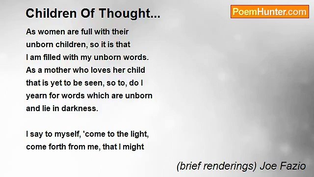 (brief renderings) Joe Fazio - Children Of Thought...