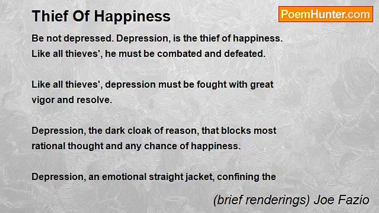 (brief renderings) Joe Fazio - Thief Of Happiness