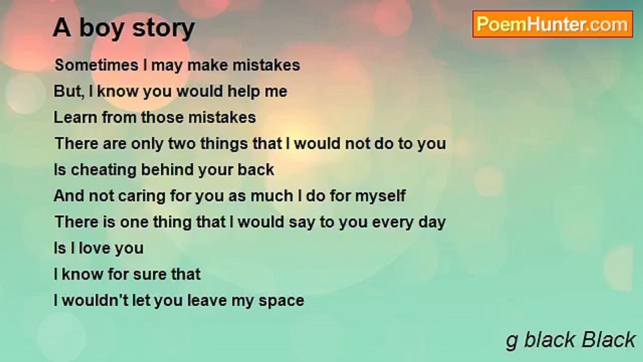 g black Black - A boy story