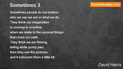 David Harris - Sometimes 3