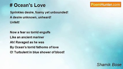 Shamik Bose - # Ocean's Love