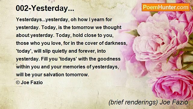 (brief renderings) Joe Fazio - 002-Yesterday...