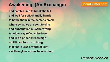 Herbert Nehrlich - Awakening  (An Exchange)
