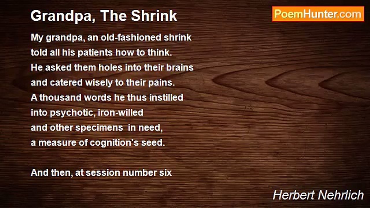Herbert Nehrlich - Grandpa, The Shrink