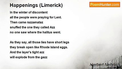 Herbert Nehrlich - Happenings (Limerick)
