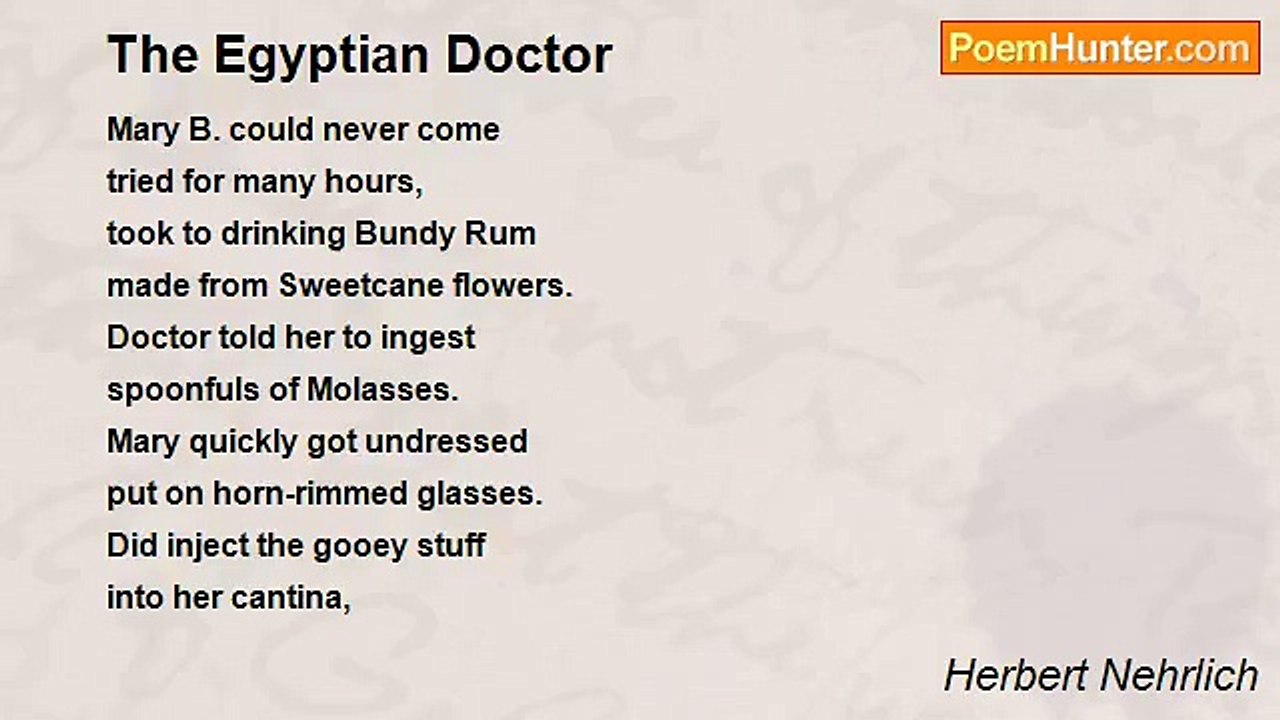 Herbert Nehrlich - The Egyptian Doctor