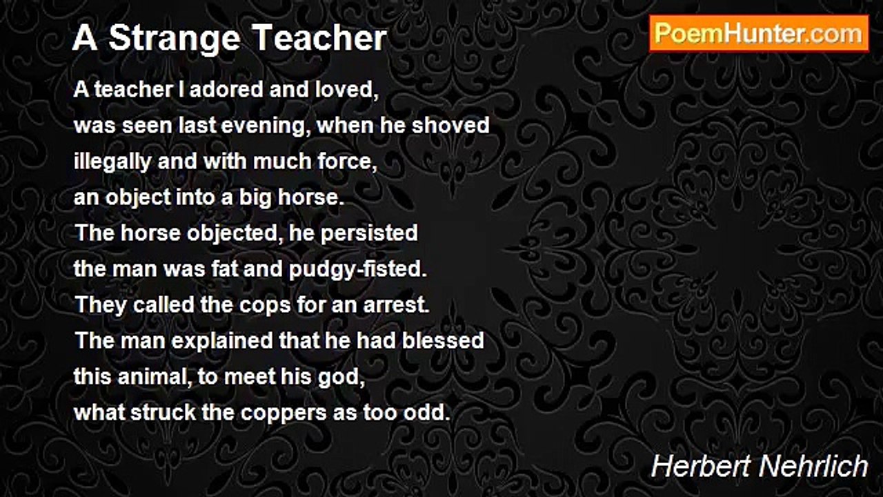 Herbert Nehrlich - A Strange Teacher
