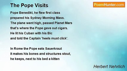Herbert Nehrlich - The Pope Visits