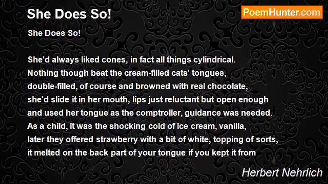 Herbert Nehrlich - She Does So!