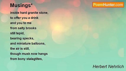 Herbert Nehrlich - Musings*