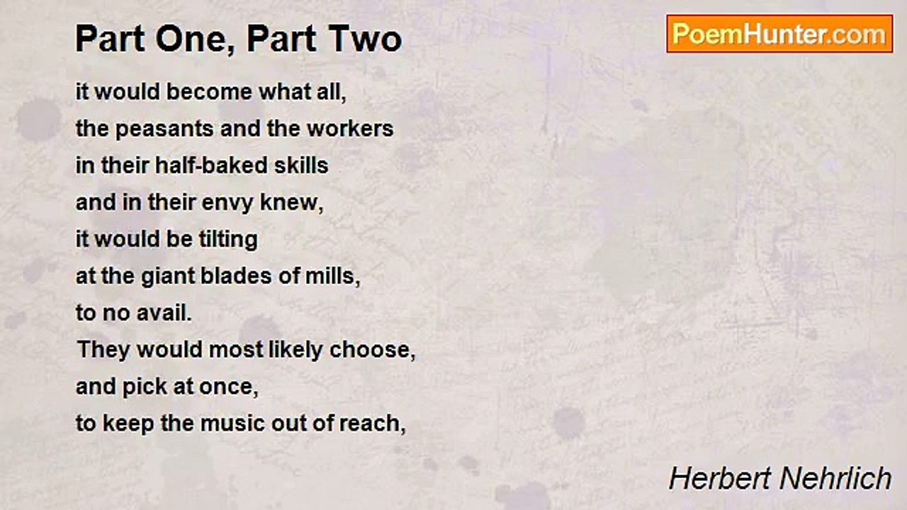 Herbert Nehrlich - Part One, Part Two
