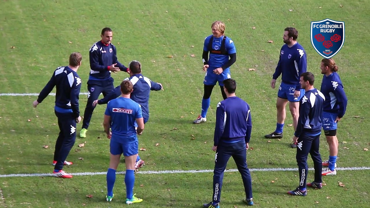 Mise en place dans la bonne humeur au Stade des Alpes avant le derby face au LOU