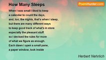 Herbert Nehrlich - How Many Sleeps