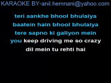 TERI AANKHEN BHOOL BHULAIYAA KARAOKE-TITTEL SONG