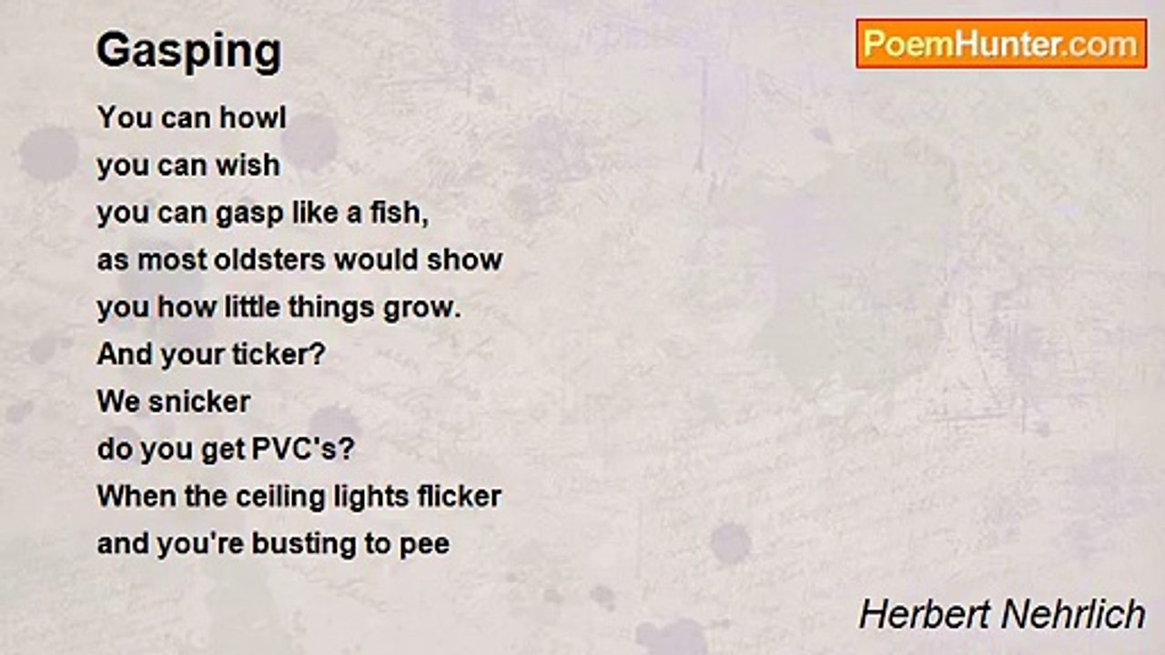 Herbert Nehrlich - Gasping