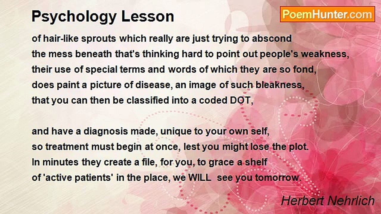 Herbert Nehrlich - Psychology Lesson