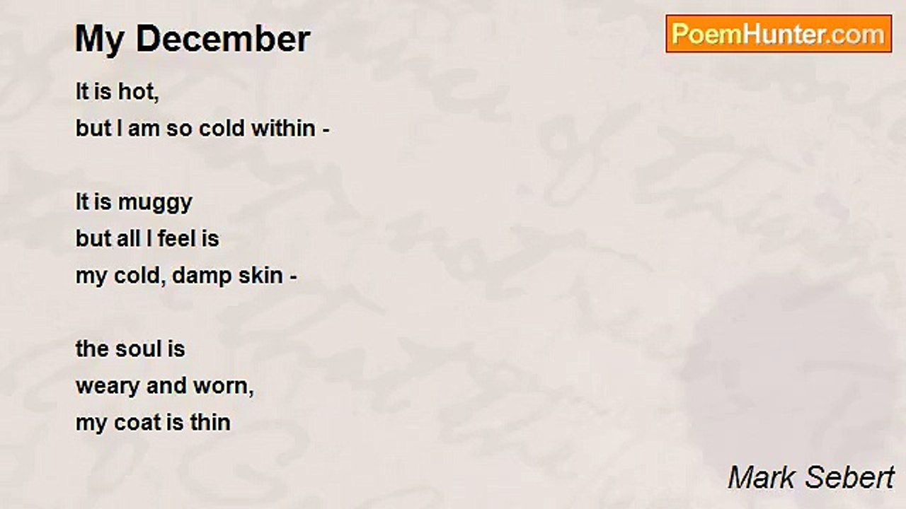 Mark Sebert - My December