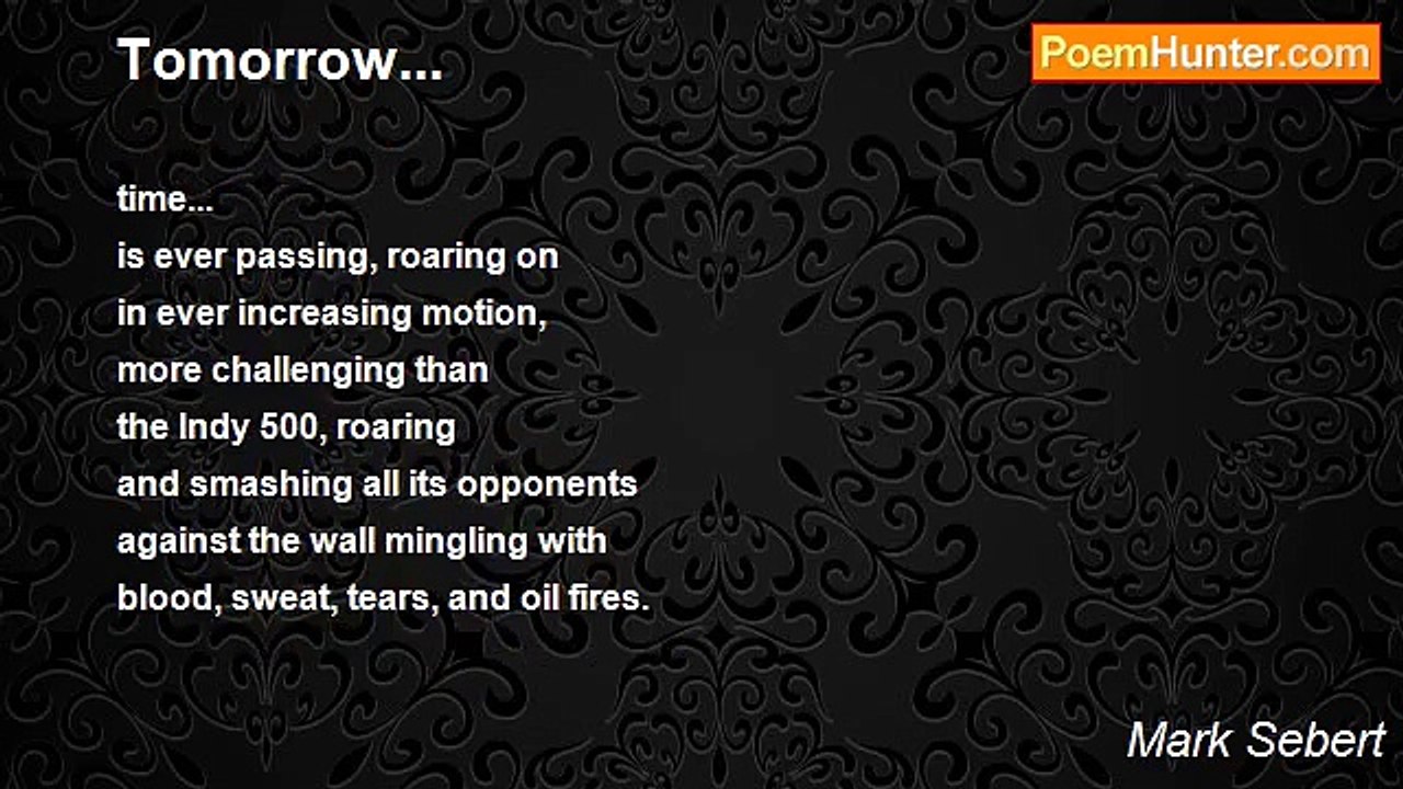 Mark Sebert - Tomorrow...