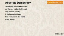 Max Reif - Absolute Democracy